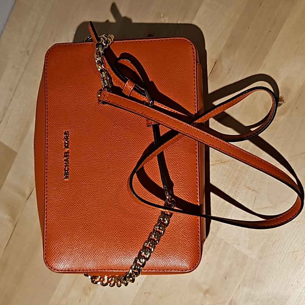 Michael Kors Large Jet Set Crossbody Mandarin Orange